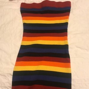 rainbow urban outfitters dress